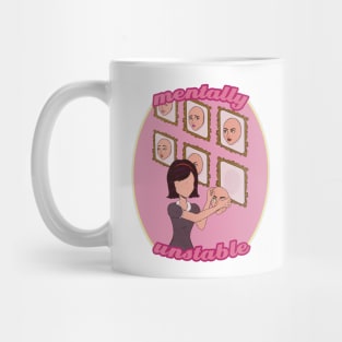 Mentally unstable retro aesthetic dollette coquette rose Mug